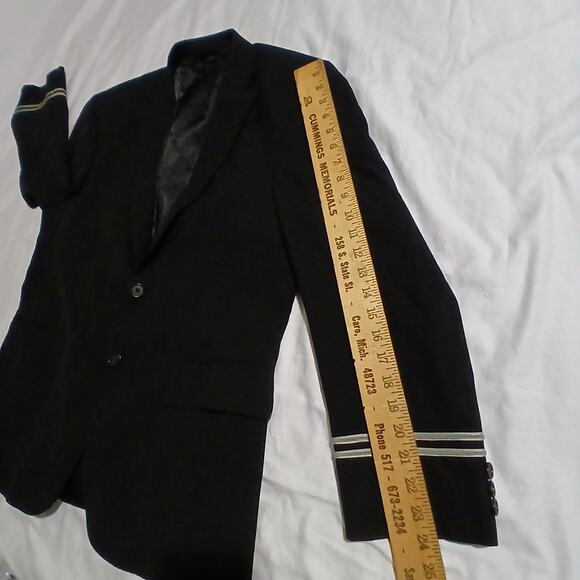Authentic United Airlines Pilots Blazer 42 Reg Poly/Wool/Spandex Fully-Lined - Picture 8 of 10
